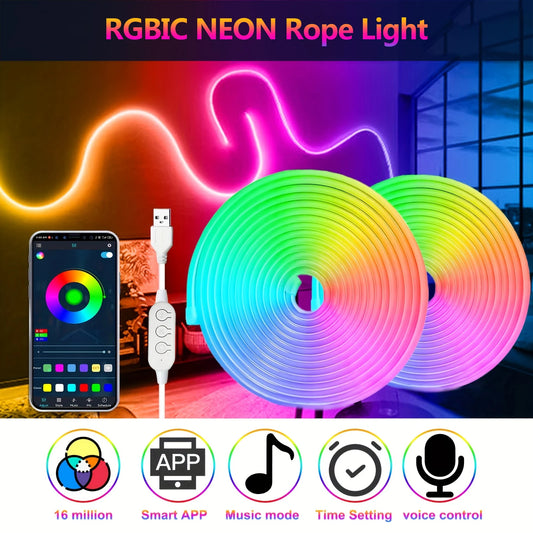 أضواء شريطية نيون LED RGBIC