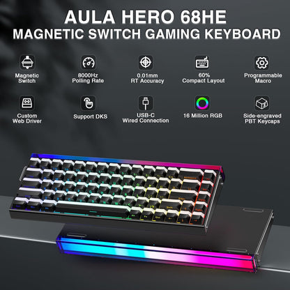 AULA HERO 68 Magnetic Switch Keyboard