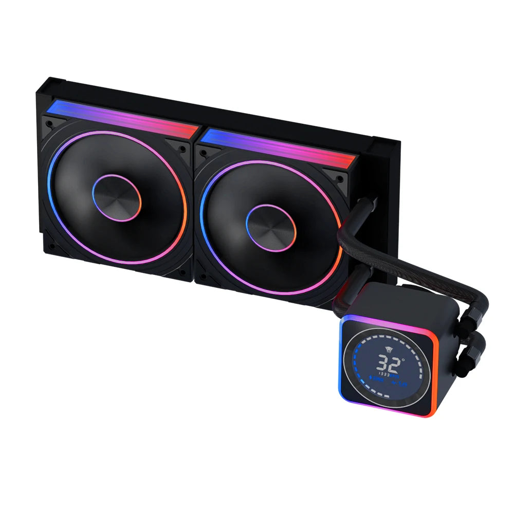 Jungle Leopard AstroBeat 240/360 CPU Liquid Cooler With LCD Screen