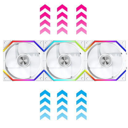 Jungle Leopard Galaxy Prism XH PC Case Fan 120mm ARGB infinity Mirror-Cooling Fan(3 Pack)