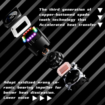 Jungle Leopard AstroBeat 240/360 CPU Liquid Cooler With LCD Screen