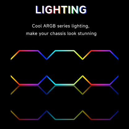 Jungle Leopard Galaxy Prism XH PC Case Fan 120mm ARGB infinity Mirror-Cooling Fan(3 Pack)