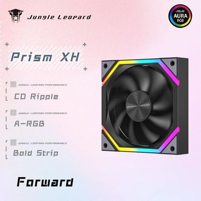 מאוורר מארז ARGB 120 מ״מ Jungle Leopard Galaxy Prism XH