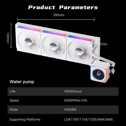 Jungle Leopard AstroBeat 240/360 CPU Liquid Cooler With LCD Screen