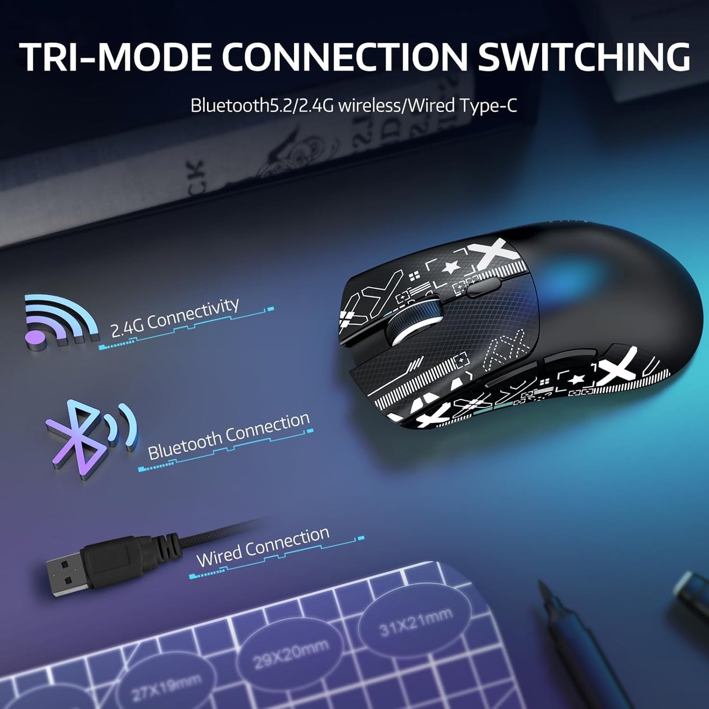 ATTACK SHARK R1 Wireless Gaming Mouse