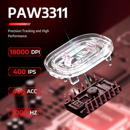 ATTACK SHARK R1 Wireless Gaming Mouse