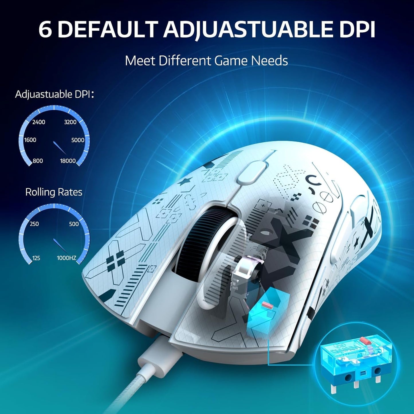 ATTACK SHARK R1 Wireless Gaming Mouse